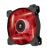 Corsair Air Series SP120 High Static Pressure Fan - 120x25mm Red LED Fan, 1650rpm, 57.24CFM, 26.4dBA - Black Layer with Clear Blade & Red LED Fan
