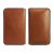 D-Park Leather And Wool Felt Wallet Case Sleeve - To Suit Samsung Galaxy S5, S4, Sony L36h L35h, HTC One, Nokia Lumia 925/920/928/820, Oppo Find5, Huawei Ascend P6 Classic - Brown