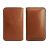 D-Park Leather And Wool Felt Wallet Case Sleeve - To Suit Samsung Galaxy Note 3, Note 2, N9006, LG Optimus G2, Lenovo K900, K860, Vivo Xplay X5, X3, Sony Z3 L39h - Brown