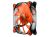 Cougar CF-D12HB-R CFD Series Cooling Fan - 120x120x25mm Red LED Fan, Hydraulic-Bearing, 1200rpm, 64.37/109.42CFM, 16.6dBA - Orange Blade with RED LED