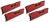 Corsair 32GB (4 x 8GB) PC4-19200 2400MHz DDR4 RAM - 14-16-16-31 - Vengeance LPX Red Series