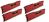 Corsair 32GB (4 x 8GB) PC4-21300 2666MHz DDR4 RAM - 16-18-18-35 - Vengeance LPX Red Series