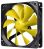 ThermalTake 120mm Pure 12 C Fan - Yellow Blade/Black Frame120x120x25mm, Sleeve Bearing, 1000RPM, 40.997CFM, 19.5dBa