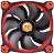 ThermalTake 140mm Riing 14 High Static Pressure LED Radiator Fan - Red LED/Black Frame140x140x25mm, Hydraulic Bearing, 1000~1400RPM, 51.15CFM, 22.1~28.1dBA