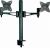 Astrotek AT-LCDMOUNT-2H Dual (2) LCD Monitor Table Stand - With Arm & Desk Clamp - Up to 13-27
