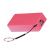 Laser PB-4400K-PNK Power Bank Rechargeable Battery - 4400mAh, 3-In-1 Charging Cable, To Suit Smartphones, Tablets, Portable Cameras - Pink