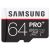 Samsung 64GB Micro SD SDHC UHS-I Pro Plus Card - Grade 3, Class 10, Read 95MB/s, Write 90MB/s, Water, Temperature, X-Ray And Magnetic Proof