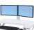 Ergotron 97-934-062 WorkFit Dual Monitor Kit - Holds Displays Above Worksurface, Freeing Up Space, Patented CF Motion Technology - White