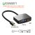 U_Green Mini-Display Port To HDMI & VGA Dual Converter Premium ABS Case - Black