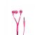 Laser AO-KID55-PNK Zipper Ear Bud - Fluorescent Metal PinkCrystal Clear Sound, Volume Limiter Ensures Protection For Young Ears, Soft Ear Cushions Blocks Out External Noise