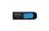 A-Data 64GB DashDrive UV128 Flash Drive - Easy Thumb Activated Capless Design, Graceful and Minimalist Design, USB3.0 - Blue