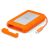 LaCie 1000GB (1TB) Rugged Portable SSD HDD - Orange - Shock, Dust, And Water Resistant For All-Terrain Use, USB3.0, Thunderbolt