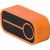 Promate Curvo Portable Wireless Speaker with Hands-Free Function - OrangeCrystal Clear Sound, Bluetooth Technology, In-Call Function, Built-In Microphone, 3.5mm Port, Micro SD Card Slot
