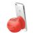Promate Globo-2 Universal Wireless 3.0 Mini Speaker - RedSuperior Quality, Bluetooth Technology, In-Call Function, Built-In Microphone, Vacuum Base, Up to 4 Hours of Music