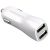 Promate Vivid 3 3100mA USB Universal Car Charger with Dual USB Ports - White