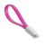 Techbuy Magnetic Flat Lightning Cable - To Suit iPhone - Fuschia