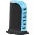 Promate PowerBase 8000mA Ultra-Fast AC Charging Station with 6-Port USB - To Suit Smartphones, Tablets, USB Devices - Black