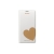 Samsung Galaxy S5 Moschino Flip Wallet Case - White/ Gold HeartDesigned In Collaboration With Moschino And Nicholas Kirkwood, Handy Card Pockets, Automatic Power When Opening And Closing