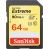 SanDisk SDSDXNE-064G 64GB SDXC Card - Extreme - UHS-1, U3, Class 10Read 90MB/s, Write 40MB/s