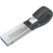 SanDisk 32GB iXpand Flash Drive - Grey - USB 3.0/ Lightning ConnectorFor iPhone and iPad