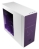 BitFenix Neos Mid Tower Case - Window Side Panel - NO PSU, White/ Purple5.25