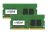 Crucial 16GB (2 x 8GB) PC4-19200 (2400MHz) DDR4 SO-DIMM RAM - CL172400MHz, 8GB (1x8GB) 260-Pin SO-DIMM, Single Ranked, x8 Based, Unbuffered, Non-ECC, 1024Meg x64, 1.2V
