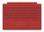 Microsoft Surface Pro 4 Type Cover - RedFor Surface Pro 4, Surface Pro 3