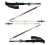 Black_Diamond Distance FLZ Trekking Poles - 120cm-140cmEVA Foam Grip, Non-Slip EVA Foam Mini-Grip Extension, Three-Section Foldable Shaft, Aluminium Shaft