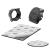 Arkon SP-MAGKIT Magnet Head w. Adjustment Ring & Adhesive Metal Plates