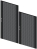 Serveredge 27RU 600mm Wide Perforated Front Door - BlackHelps Maintain Proper Rack Temperature, Top/Bottom Airflow, Lockable