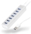 Alogic 7-Port USB Hub Aluminium Unibody w.Power Adapter - White, VROVA PLUS SeriesUSB3.0 Output(7), USB3.0 Input(1)