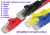 Comsol CAT 6 Network Patch Cable - RJ45- 0.3m, 6 of each colour (42 cables)