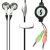 Shintaro Stereo Earphone with mic and retractable cord (Bulk Package)