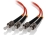 Alogic ST-ST Multi-Mode Duplex LSZH Fibre Cable - 15M, 62.5/125 OM1