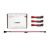 Noctua NA-SEC1 Chromax 30cm Fan Extension Cables w. Red Sleeving - 4-Pack, Red