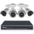 Swann SWNVK-875004 8-Channel Security SystemIncludes NVR8-8000 5MP Super HD NVR w. 2TB-HDD, NHD-850 5MP Bullet Cameras