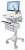 Ergotron StyleView Medication Delivery Cart w. LCD Arm - 2 Drawers(1x2), Non-Powered