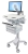 Ergotron StyleView Medication Delivery Trolley Cart w. LCD Arm - 6 Drawers(3x2), Non-Powered