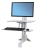 Ergotron WorkFit-S Single HD w. Worksurface+ - WhiteFor Monitors up to 30
