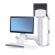 Ergotron StyleView Keyboard & Monitor Mount Sit-Stand Combo System w. Medium CPU Holder - WhiteFor Monitors up to 24