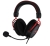 Kingston HyperX Alpha Gaming Headset - Red/Black50mm Dual Chamber Neodymium Magnets, In-Line Audio Controls, Electret Condenser Microphone, Noise-Cancelling, Comfort Wearing