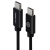 Alogic USB2.0 USB-C (Male) to USB-C (Male) - 2m, Black - Prime Series