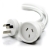 Alogic AUS 3-Pin (Male) to 3-Pin (Female) Mains Power Extension Cable - 5m, White
