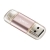Apacer 64GB Dual Flash Drive - 5Gbps, OTG, USB3.1 - Rose