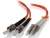Alogic LC-ST Multi Mode Duplex LSZH Fibre Cable - 62.5/125 OM1 - 3M