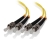 Alogic ST-ST Single Mode Duplex LSZH Fibre Cable - 09/125 OS1 - 1M