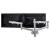 Atdec AWMS-2-D40F-S AWM Dual Monitor Arm Solution - Dynamic Arms - 400mm Post - F Clamp - Silver