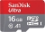 SanDisk 16GB Ultra microSD UHS-I Memory Card - C10, A1, Up to 98MB/s - No Adapter