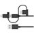 Belkin Universal Cable with Micro-USB, USB-C and Lightning Connectors - Black
