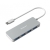 Simplecom CH320 Ultra Slim Aluminium USB 3.1 type-c to 4 Port USB 3.0 Hub - Silver